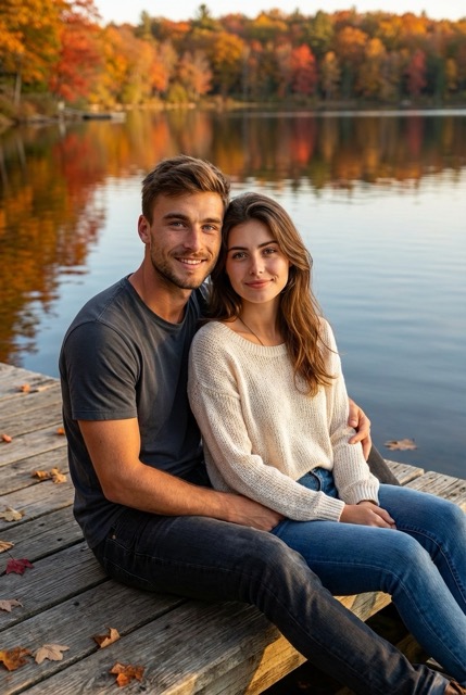 Осеннее отражение у озера